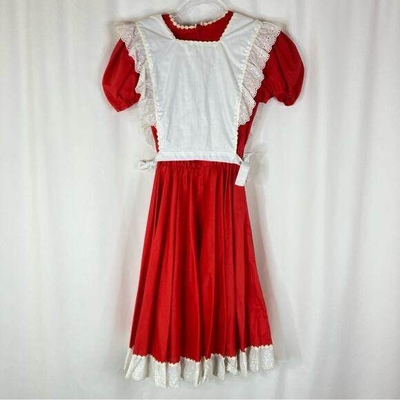 Kate Schorer Originals | Vintage Red White Square Dance Dress M - Picture 5 of 7